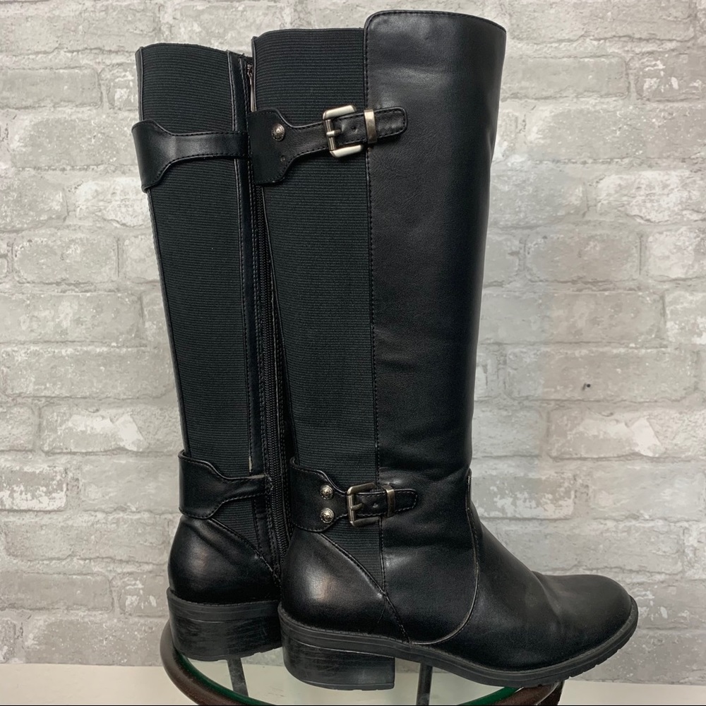 Black AK Zipper Boots